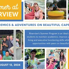 Summer at Riverview offers programs for three different age groups: Middle School, ages 11-15; High School, ages 14-19; and the Transition Program, GROW (Getting Ready for the Outside World) which serves ages 17-21.⁠
⁠
Whether opting for summer only or an introduction to the school year, the Middle and High School Summer Program is designed to maintain academics, build independent living skills, executive function skills, and provide social opportunities with peers. ⁠
⁠
During the summer, the Transition Program (GROW) is designed to teach vocational, independent living, and social skills while reinforcing academics. GROW students must be enrolled for the following school year in order to participate in the Summer Program.⁠
⁠
For more information and to see if your child fits the Riverview student profile visit jnxzdzkj.com/admissions or contact the admissions office at admissions@jnxzdzkj.com or by calling 508-888-0489 x206